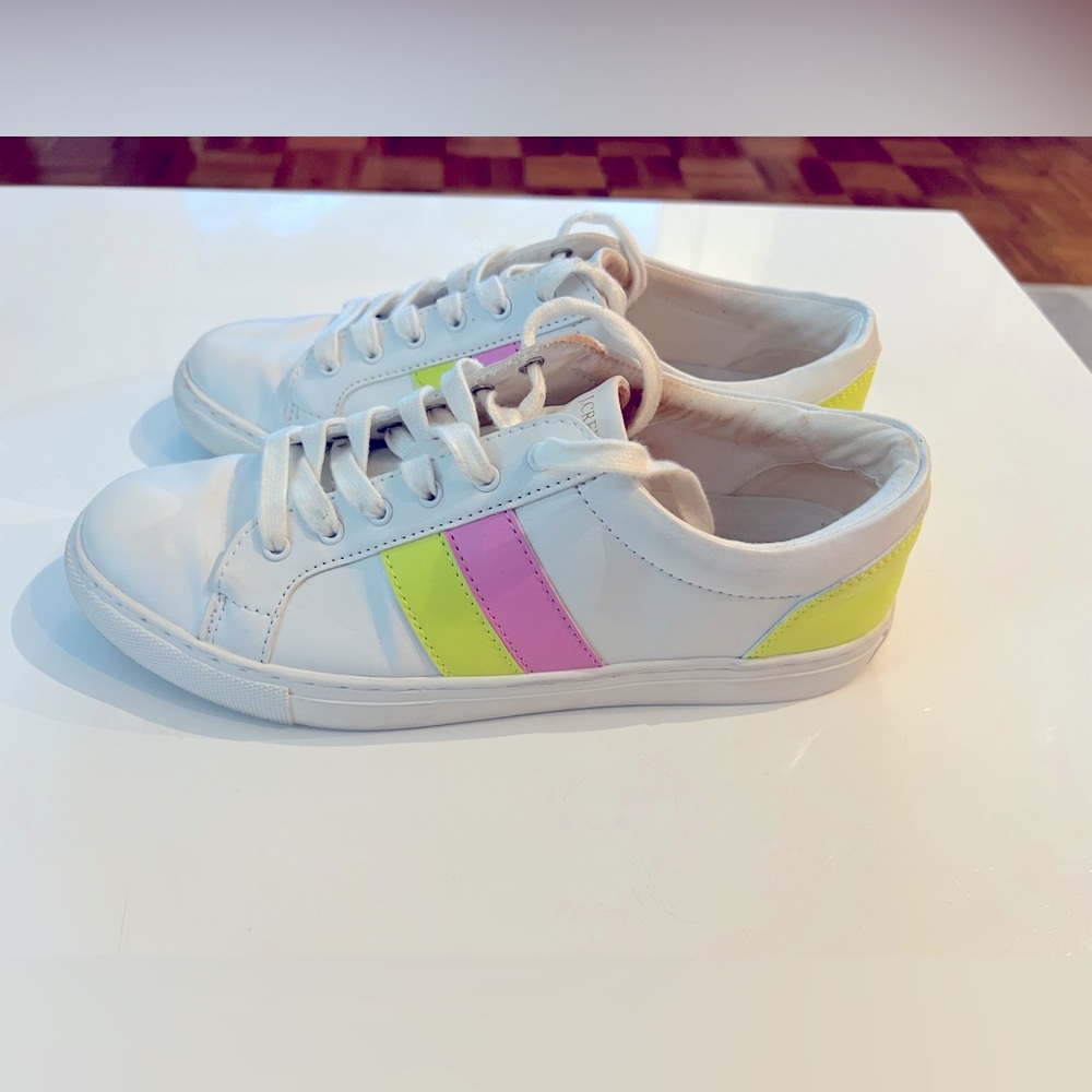 Jcrew leather sneakers in size 8.5